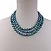 MGR MY GEMS ROCK! Long Endless Matte Finish Azurite Stone Necklace, 60 Inches Long. (Azurite)