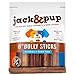 Jack&Pup 6-inch Premium Odor Free Bully Sticks Dog Treats – 6” All Natural Gourmet Dog Treat Chews – Fresh and Savory Beef Flavor – 30% Longer Lasting (6-Inch Thick Bully Sticks -12 Pack)