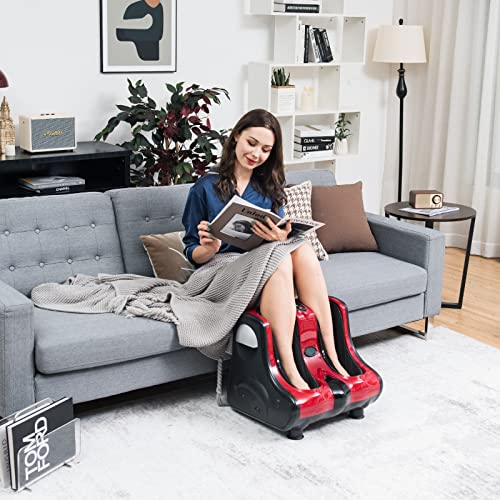 Giantex Shiatsu Foot & Calf Massager W/ Heat Vibration Deep Kneading