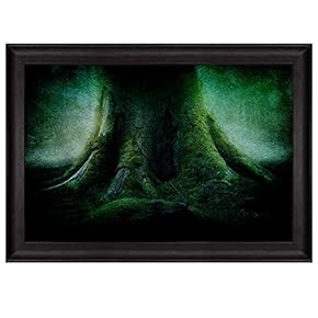 Vignette Around a Green Tree Trunk in The...