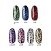 Nail Art Glitter Powder，LilyAngel Aluminum Foil Flakes Magic Mirror Powder Shining Dust Sequins Pigment Manicure Decorations 7 Colors
