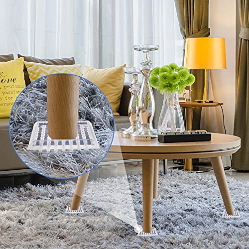 Carpet Protectors Spiked Caster Cups Clear Transparent Plastic Caster