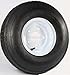 eCustomRim Trailer Tire On Rim 5.70-8 570-8 5.70 X 8 8 in. LRB 5 Lug Hole Bolt White Wheel
