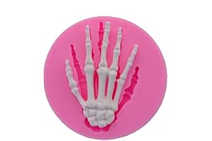 Hand Bone Shape Silicone Molds for Halloween Cake Decorating Tools DIY Chocolate Candy Cookies Biscuits Gum Fondant Pudding C