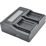 LCD Dual 2-Battery Charger For Sony NP-FW50 A5100