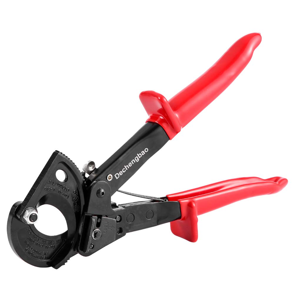 Cable Cutter,HS325A Heavy Duty Aluminum Copper Ratchet Cable Cutter, Cut up to 240mm² Ratcheting Wire Cutter (HS325A)