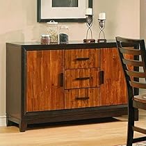 Abaco 2-Toned Side Board in Multi-Step Acacia Finish