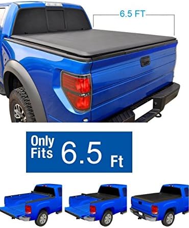 EZ Auto Roll Up Truck Bed Tonneau Cover For 2004-2014 FORD F-150 6.5 ft Bed (excludes Flareside)