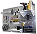 Wall Control Pegboard Organizer 4 ft. Metal Pegboard Standard Tool Storage Kit with Galvanized Toolboard and White Accessories