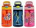Contigo AUTOSPOUT Kids, 3 Pack - Straw Gizmo Flip, 14oz - Leak and Spill Proof Bottles, Ideal Kids Water Bottle for Home or Travel - Easy-Clean, Dishwasher Safe - Press Button For Pop Up Straw