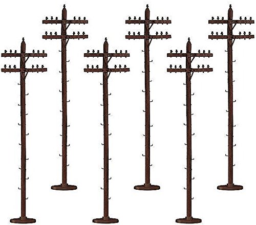 Lionel Standard O Gauge Model Train Telephone Poles 6-Pack Image