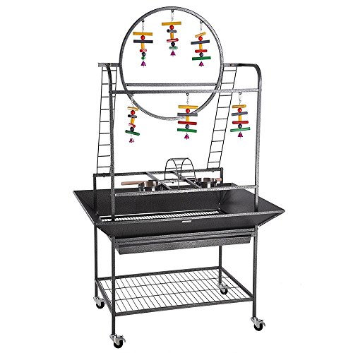 CHIMAERA Round Large Parrot Playstand Gym Perch 41x30x69in