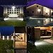 VicTsing 4 Pack Solar Spotlights,The Third Generation 2-in-1 Waterproof Adjustable 4 LED Wall / Landscape Solar Lights with Automatic On/Off Sensor for Driveway, Yard, Lawn, Pathway, Garden