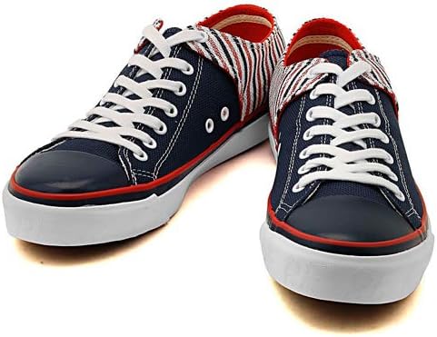 Amazon Pf Flyers ピーエフ フライヤーズ All American Lo オールアメリカンlo Pm13cg 1b ネイビー トリコロール レディース Pf Flyers ピーエフフライヤーズ スニーカー