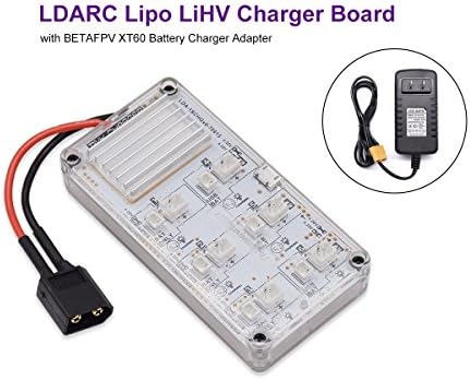 Humming 1S Lipo LiHV Charger Board with XT60 Battery Charger Adapter JST 2.0 JST 1.25 for Tiny Whoop Blade Inductrix 1S Battery