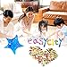 EASYCITY Soft Egg Slime Clear Colorful Crystal Fluffy Slime Scented Stress Relief Slime with Fruit Slices Toy(6 Pack)