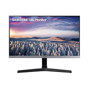 SAMSUNG 24″ FHD Monitor with Bezel-LESS Design – LS24R350FHNXZA, Dark Blue Gray