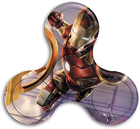 Iron Man Hand Spinner Fidget Toy For For Student Adults Triangle EDC Fidget Spinner Toy Fingertip Gyro For For ADD, ADHD, Anxiety High Speed