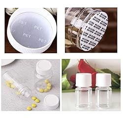 Duehut 10PCS 5ml Plastic Bottles Lab Cylindrical