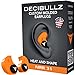 Decibullz - Custom Molded Earplugs, 31dB Highest NRR, Comfortable Hearing Protection for Shooting, Travel, Swimming, Work and Concerts (Orange) primary