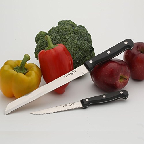 Kitchen Knife Set Knive Block Set 14 Piece Kitchen Knives Rubber Wooden