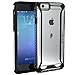 Taktoppy iPhone 6S Plus Case, Poetic Affinity Series Premium Thin/No Bulk/Protection Where its Needed/Clear/Dual Material Protective Bumper Case for Apple iPhone 6S Plus/iPhone 6 Plus(Black/Clear)