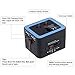 LURICO Worldwide Travel Adapter Plug,Universal All In One Wall Charger AC Power Plug Adapter Multi Outlet Socket For USA EU UK AUS Including 2.4A Smart Power 2 USB Charging Ports for Cell Phone Laptop