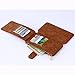 iPhone 7 Plus Case, CaseUp 12 Card Slot Series - [Zipper Cash Storage] Premium Flip PU Leather Wallet Case Cover With Detachable Magnetic Hard Case For Apple iPhone 7 Plus (5.5 Inch) - Brown