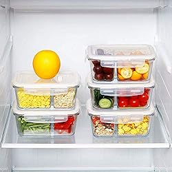5 Pack 35.5oz Glass Meal Prep Containers 2