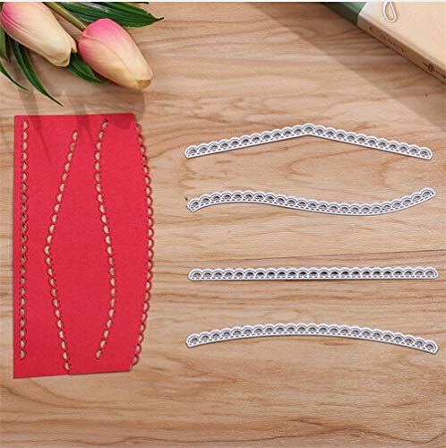 image for ShineBear Heart Sprinkle Wreath Metal Cutting Dies Stencil for DIY Scr