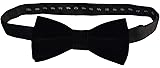 Premium Quality Larking Bow Ties - Pre Tied/Self Tie Bowtie 100% Silk/Cotton (Black/Red/Pink/White/Green/Blue) with Black Gift Box – for Men & Women, for Weddings and Black-Tie Events