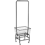 ALIMORDEN Laundry Cart with Clothes Rack, Rolling