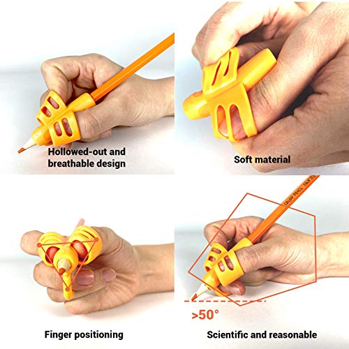 LOKiVE Manual Pencil Sharpeners, 12PCS Colorful Compact Dual Holes Sharpener with Lid, Pencil Holder Writing Aid Grip Trainer for Kids & Adults, Portable Pencil Sharpener Travel School Office