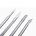 DZT1968 4 PC/set Double Ended Nail Pusher Romover Cuticle Manicure Pedicure Nail Cleaner 12.5cm