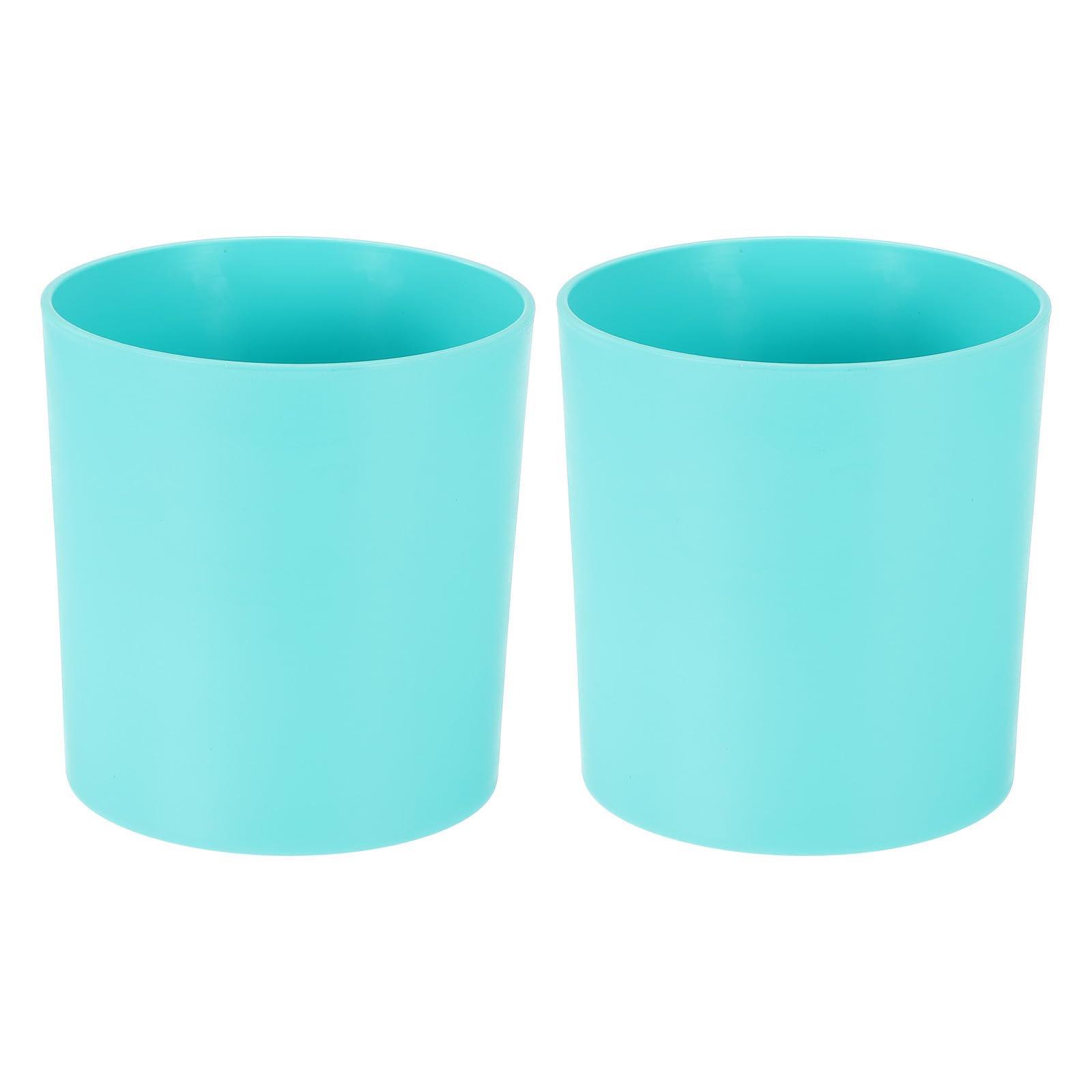 M METERXITY 2-Pack Plastic Plant Pots, 7 Inch Plastic Planters Round Flower Planter Containers Flower Pots for Indoor/Outdoor/Garden, Plant Holder [Blue]