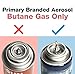 Culinary Butane Torch Lighter, Kitchen Blow Torch Gas Butane Refillable, Flame Adjustable with Safety Lock Portable for DIY, BBQ, Camping,Creme Brulee(Butane Gas Not Included,Black)