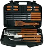 Mr. Bar-B-Q 94001X 18-Piece Stainless-Steel Barbecue Set with Storage Case