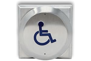 GDMI GD900 Surface Mount Handicap Push Plate Exit Button, Heavy-Duty Push to Exit (REX), NO/NC Contacts, Access Control Door 