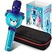 Wireless Karaoke Microphone for Kids – Bluetooth Mic Great for Solo Singing, KTV Parties, Magic Boys & Girls Christmas or Birthday Gifts – Portable Karaoke Machine for Kids Pop [Blue] by KaraoKing