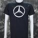Mercedes Benz Logo on a Black T Shirt XL