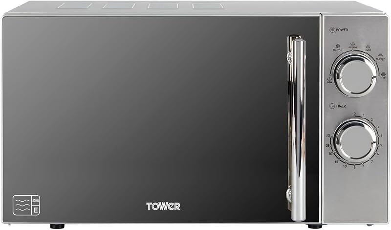 Tower 800W 20L Microwave with 5 Power Levels and 30 Minute Timer