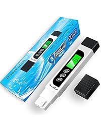 Probador de la calidad del agua, preciso y fiable; medidor de TDS HoneForest, EC y temperatura, 3 en 1, 0 a 9990 ppm; medidor de prueba de agua ideal para agua potable, acuarios, etc.