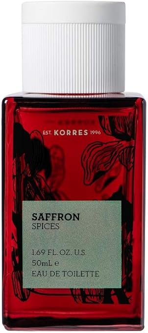 Korres SAFFRON & SPICES - Eau de toilette para hombre (50 ml)