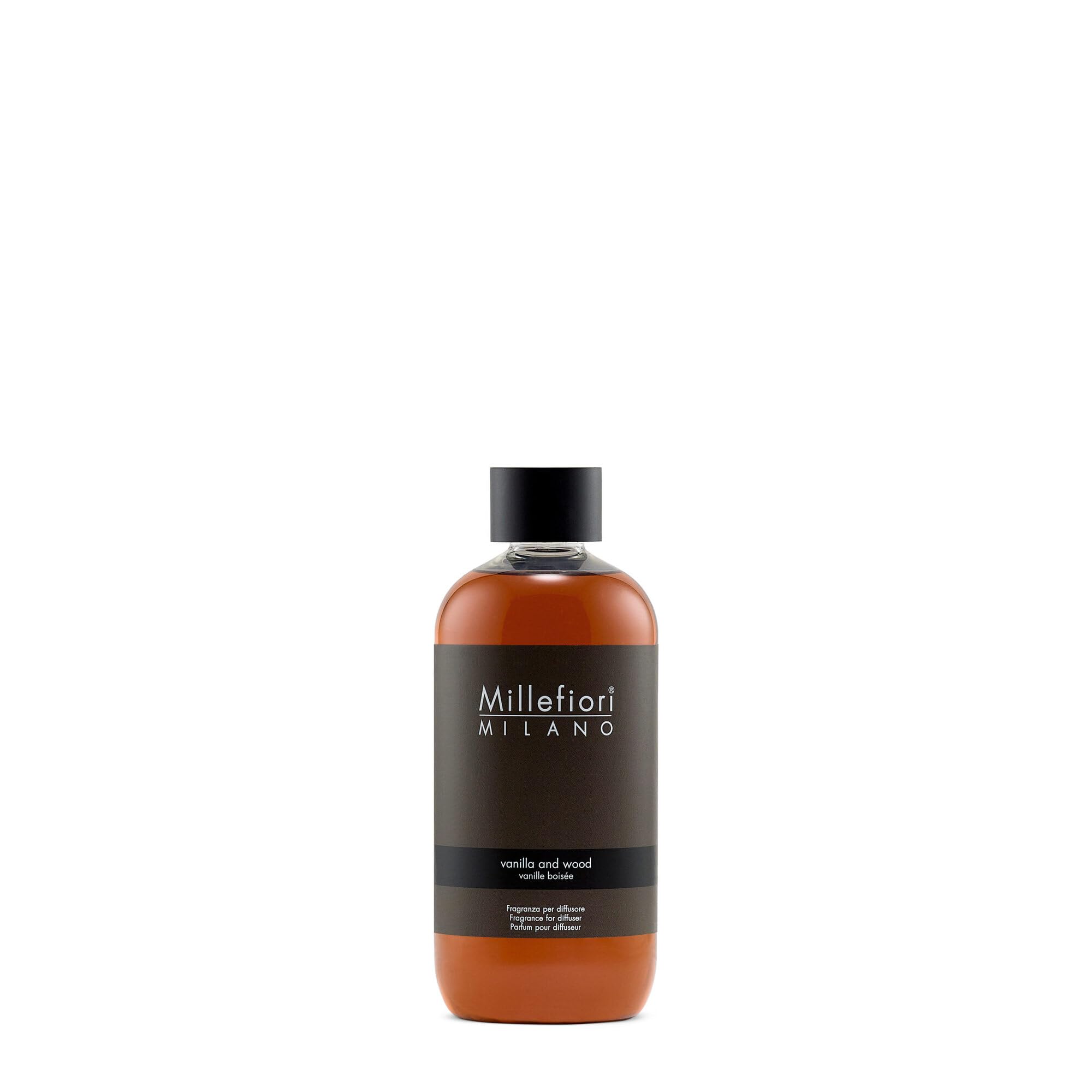 Millefiori Milano Scented Reed Diffuser Refill | Vanilla and Wood | 250 ml