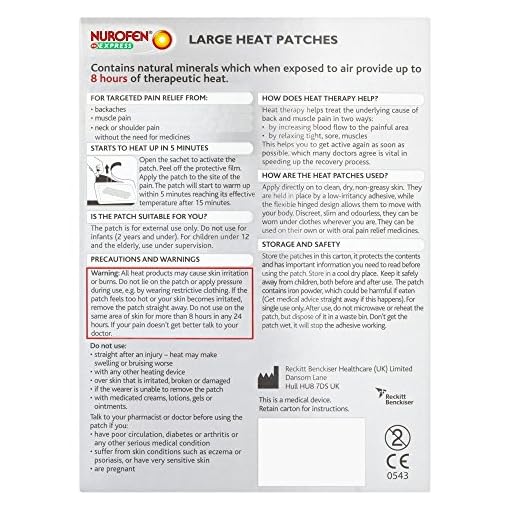Nurofen Express Heat Patch Ibuprofen