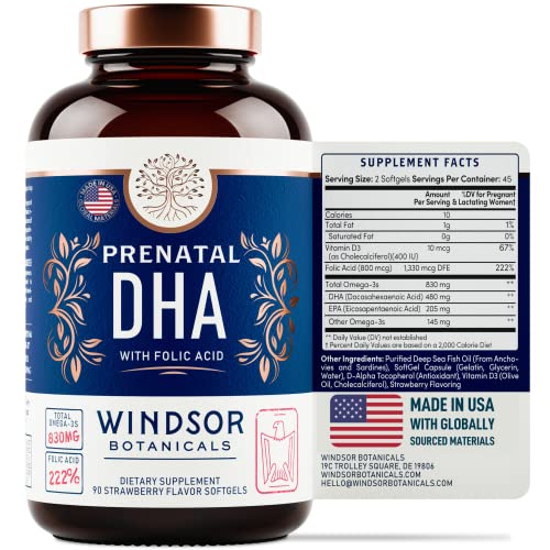 Prenatal DHA with Folic Acid Fetal Development and Pregnancy Support