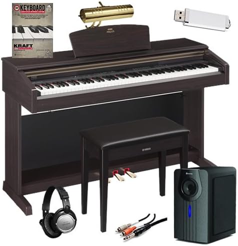 Yamaha Arius YDP-181 with Bench, Subwoofer, Piano Lamp, Headphones, Flash Drive, and Lesson Book