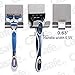 CASAFE+ Razor Holder Hook with Self Adhesive Fit Wide Handle Razor (4 Pack)