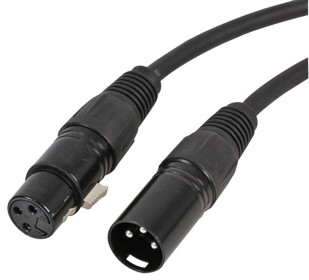PULSE 2.5m XLR Patch Lead – Balanced 3‑Pin Male to Female Microphone/Audio Cable with Shielded Copper Cores & Reinforced PVC Jacket – PLS00588