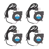 WINSINN 50mm USB Blower Fan 5V 5015 50x15mm Turbine Turbo Brushless Cooling for DIY 3D Printer Extruder Hotend MK2 MK3 MK7 MK8 (Pack of 4Pcs)